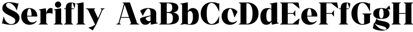 Serifly font