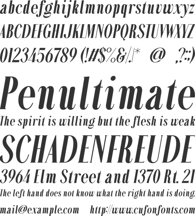 Sellomyth font preview