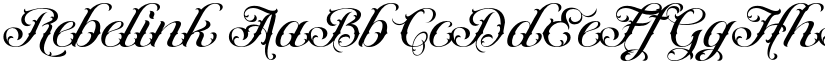 Rebelink font