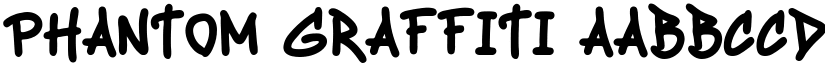 Phantom Graffiti font