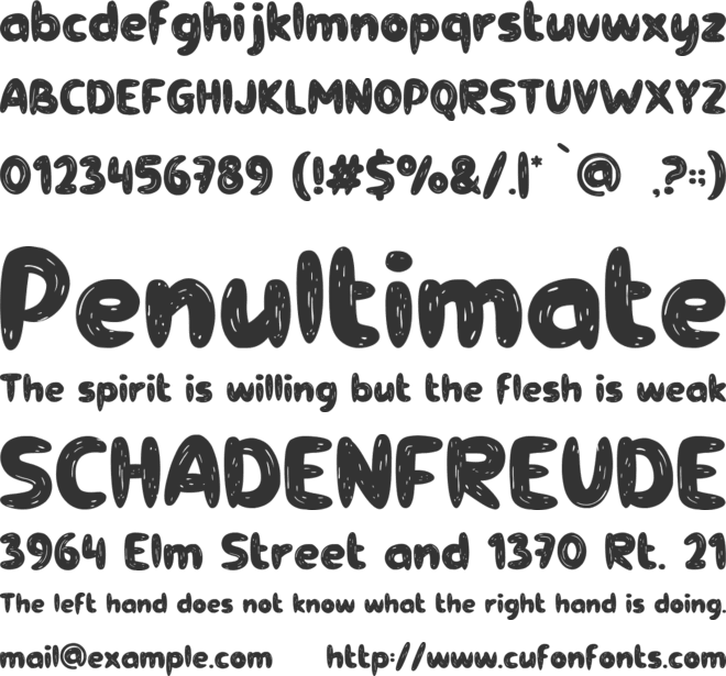 Party Balloon font preview