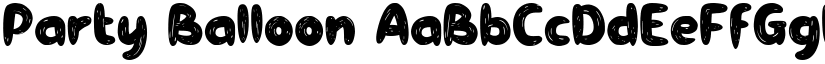 Party Balloon font