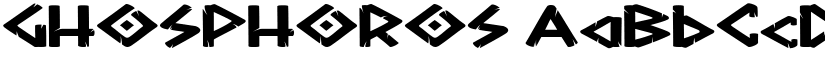 GHOSPHOROS font