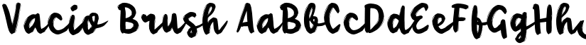 Vacio Brush font