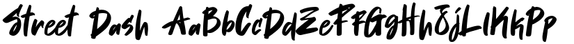 Street Dash font