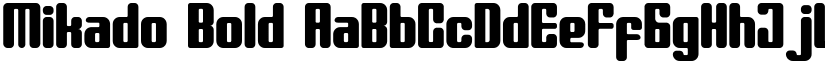Mikado Bold font