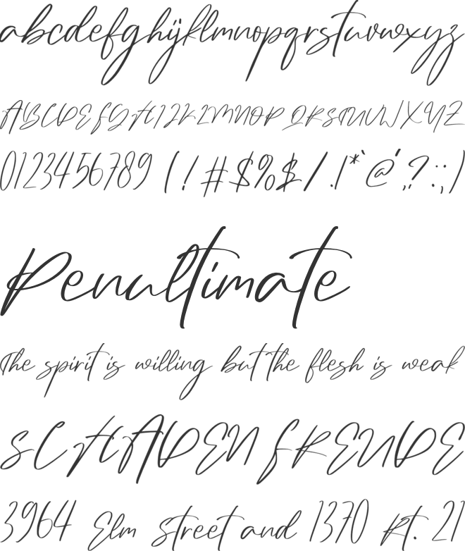 Restacy font preview