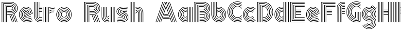 Retro Rush font