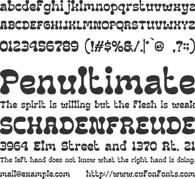 Retro Royale font preview