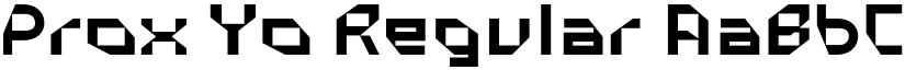 Prox Yo Regular font