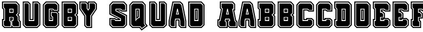 Rugby Squad font