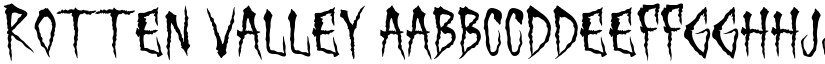 Rotten Valley font