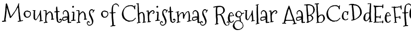 Mountains of Christmas Regular font