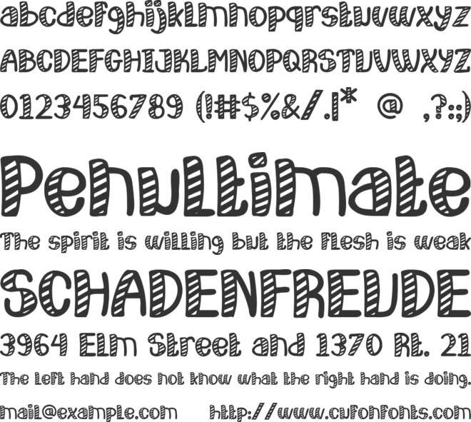 Sugarpop Jingle font preview