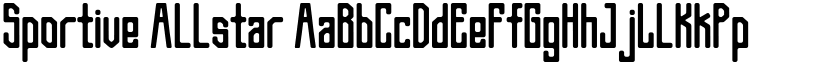 Sportive Allstar font