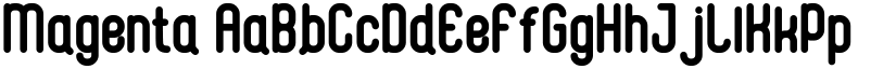 Magenta font