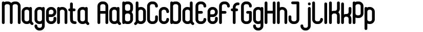 Magenta font