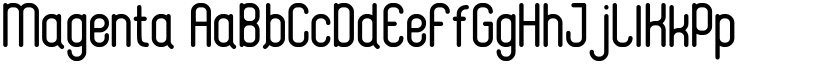Magenta font