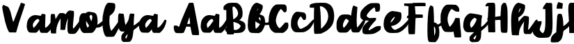 Vamolya font
