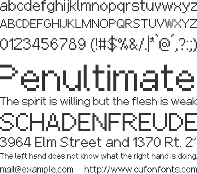 Pixelbasel font preview