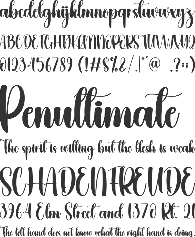 Butter Christmas font preview