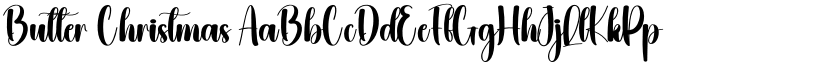 Butter Christmas font