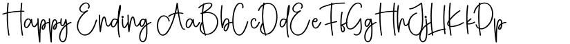 Happy Ending font