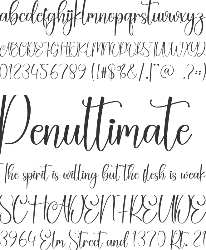 Baby Vintage font preview