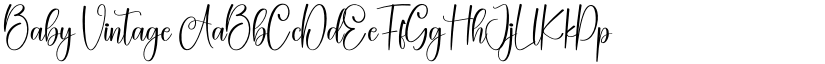 Baby Vintage font