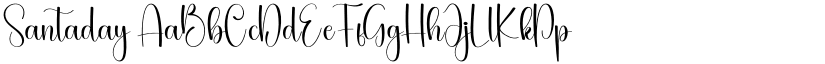 Santaday font
