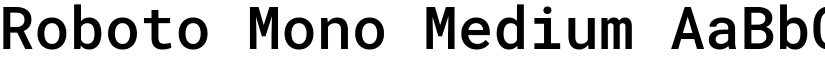 Roboto Mono Medium font