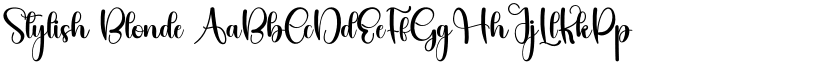Stylish Blonde font