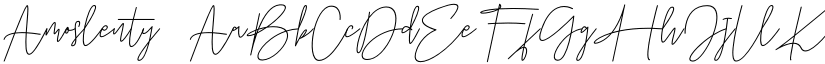 Amoslenty font