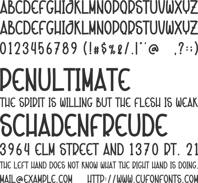 Merry Santa font preview