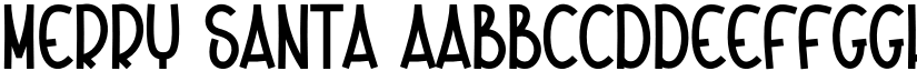 Merry Santa font