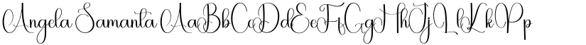 Angela Samanta font