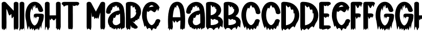 Night Mare font