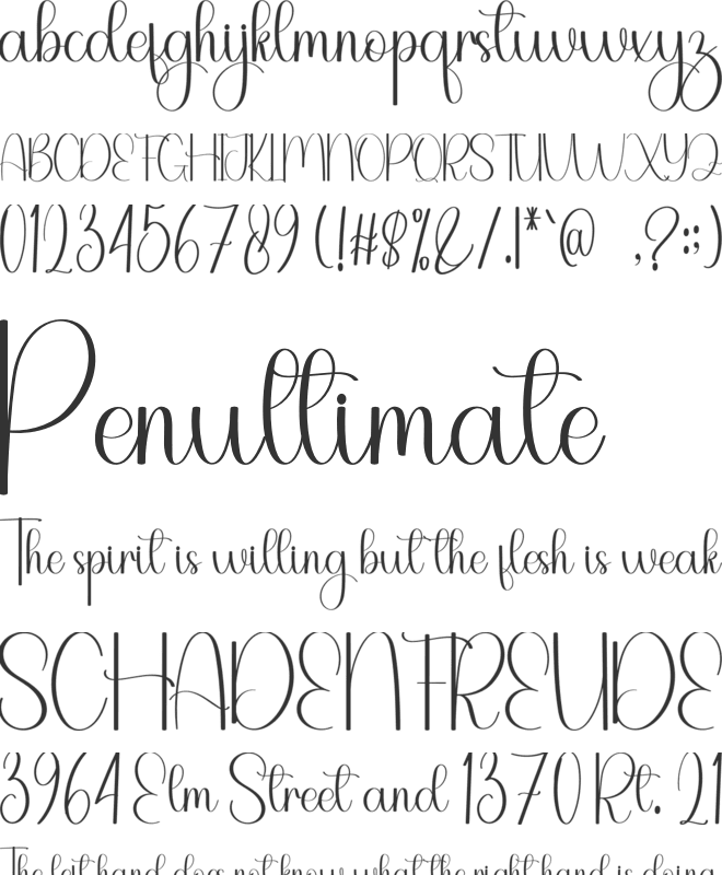 Santa Snowman font preview