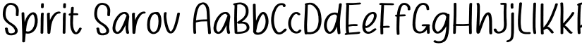 Spirit Sarov font