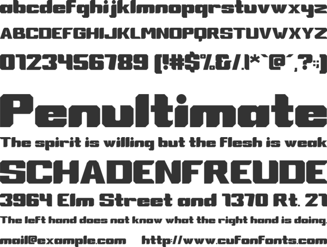 Father Galaxy font preview