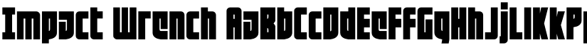 Impact Wrench font