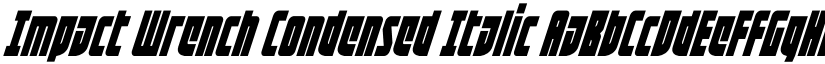 Impact Wrench Condensed Italic font