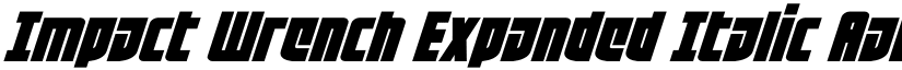 Impact Wrench Expanded Italic font