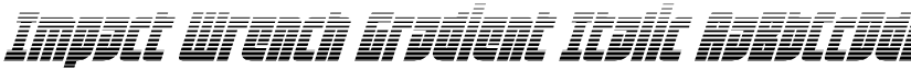 Impact Wrench Gradient Italic font