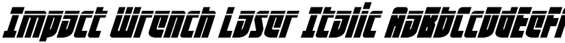 Impact Wrench Laser Italic font