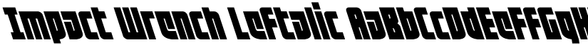 Impact Wrench Leftalic font