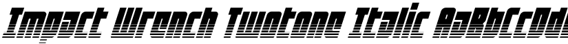 Impact Wrench Twotone Italic font