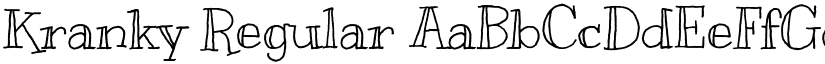 Kranky Regular font