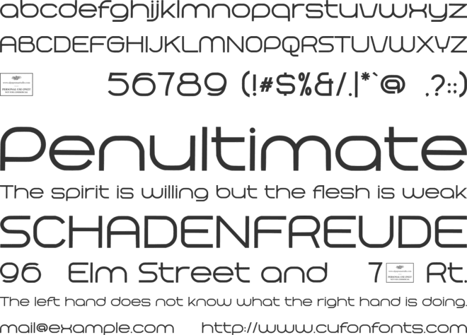 Phobia Free font preview