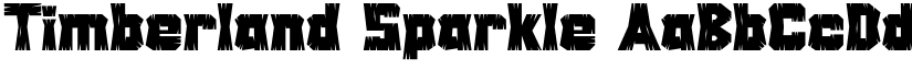 Timberland Sparkle font